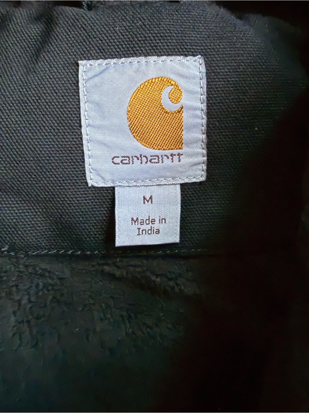 Carhartt Women's Duck Insulated Hooded Black Canvas Vest Full-Zip M Regular - Picture 5 of 13
